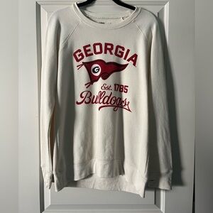 Georgia bulldogs cream colored sweatshirt